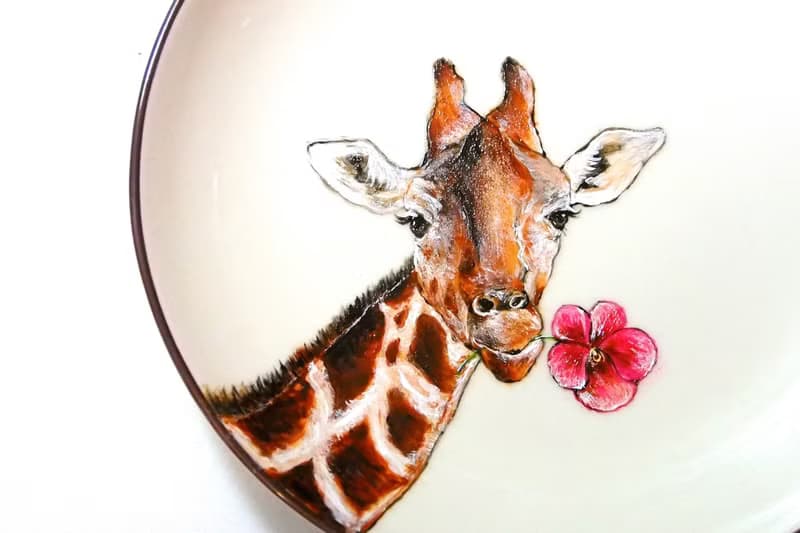 壁掛裝飾盤 / 點心盤系列－非洲長頸鹿也瘋狂