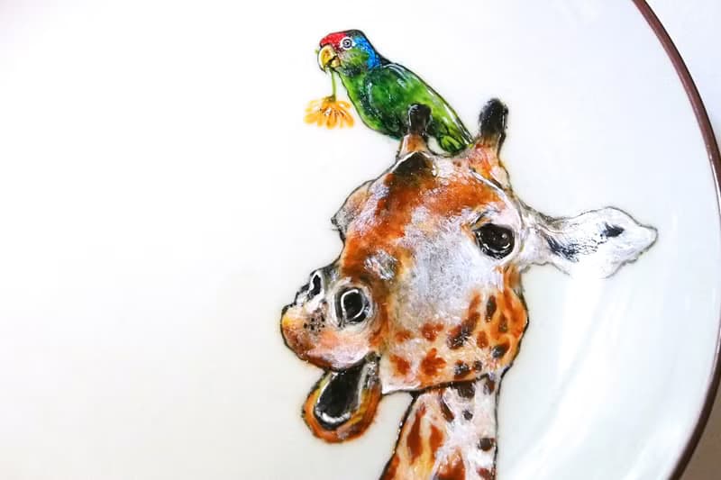 壁掛裝飾盤 / 點心盤系列－非洲長頸鹿也瘋狂