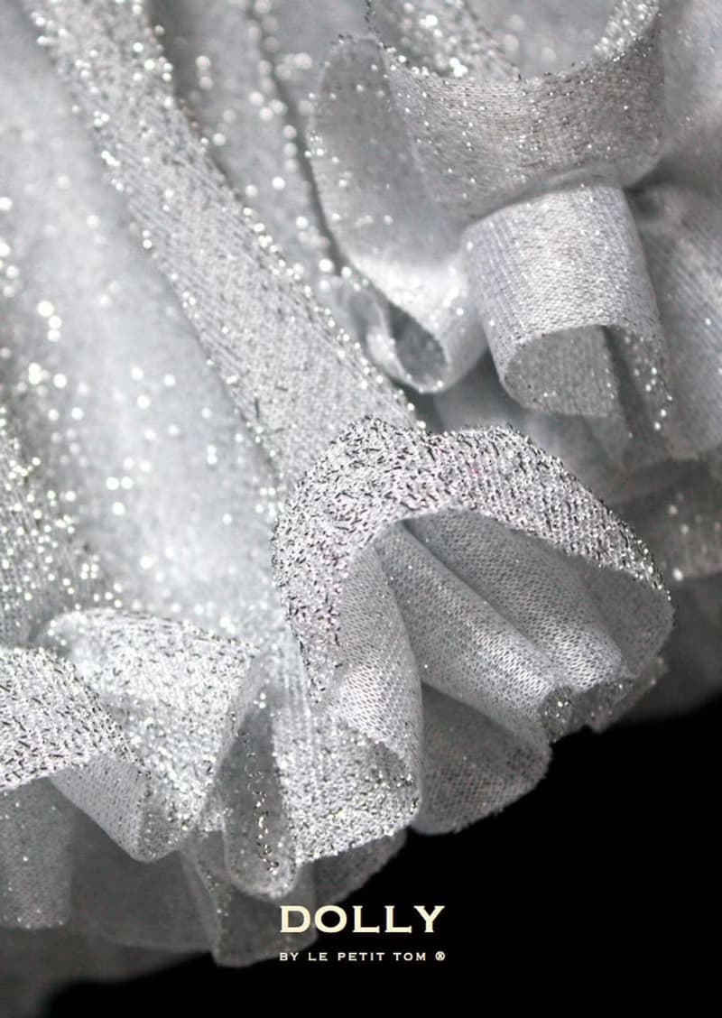Dolly  GLITTER PETTISKIRT silver 銀色澎裙
