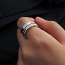 手工造型戒 U-Ring 925純銀戒指 男生戒指