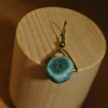 【 T - C 】耳環 日本白瓷 瓷器  限量 自然釉色 無限看不膩色調 攝氏1350高溫燒製