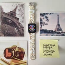 Apple / Samsung Watch 棕色豹紋錶帶適合任何型號 36
