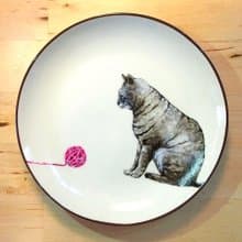 壁掛裝飾盤 / 點心盤系列－喵喵毛球控