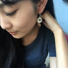 花語 純銀耳勾式耳墜,HANDICRAFT POEMS手作的詩,愛自己,幸福中!