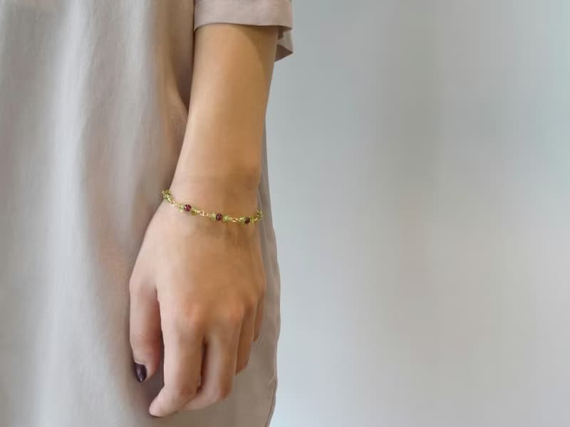 石榴石 橄欖石 野漿果 黃銅手鍊 | 豐收的季節