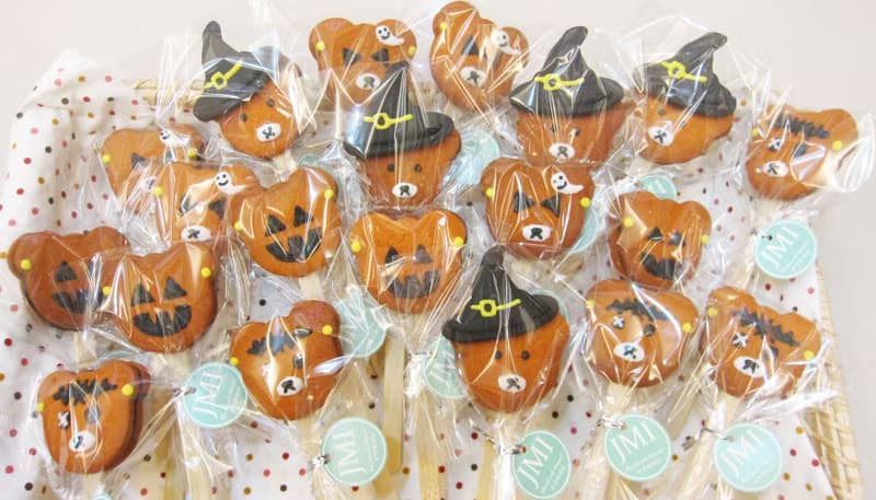 萬聖節熊棒餅乾 JMI手作烘焙坊 巧克力夾餡 共六支