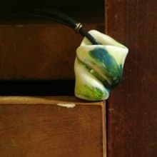 【 T - C 】項鍊 日本白瓷 瓷器  限量 自然釉色 無限看不膩色調 攝氏1350高溫燒製