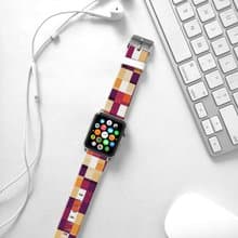 Apple Watch 真皮手錶帶, 香港原創設計師品牌 - 色彩幾何圖案 10