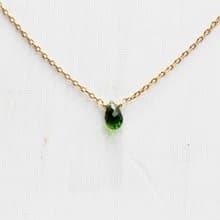 5月誕生石-透輝石 Diopside ブラックスタ鎖骨項鍊