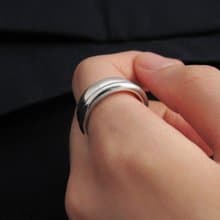 手工造型戒 B-Ring 925純銀戒指 男生戒指