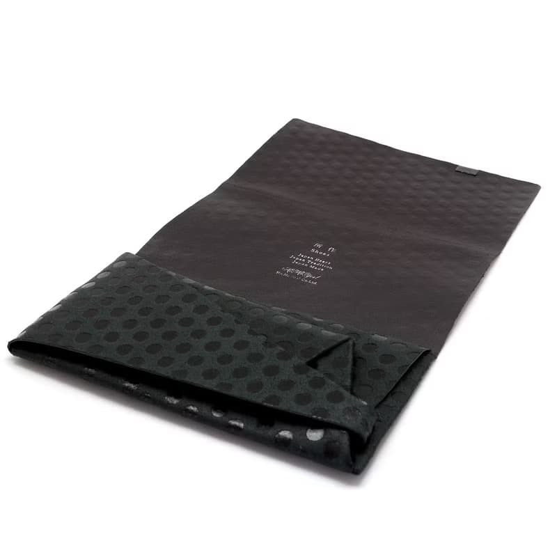 日本手工-所作Shosa 植鞣牛皮 長夾– 波卡圓點款/黑黑點