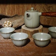 【台客藍】金瓜茶具組 金瓜壺+金瓜杯4杯