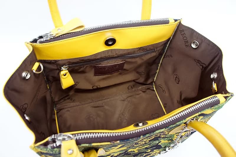 手提包 真皮/布防潑水 平織緹花 迷彩青蛙