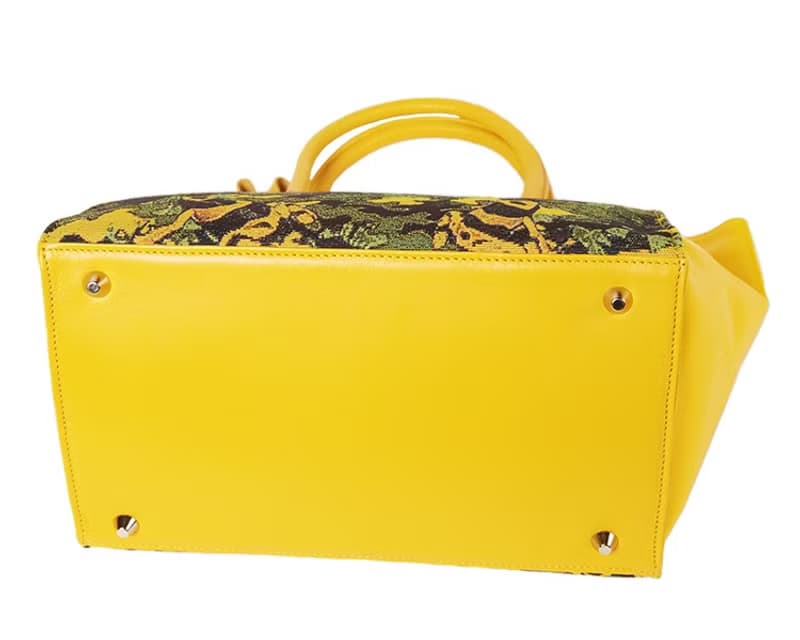 手提包 真皮/布防潑水 平織緹花 迷彩青蛙