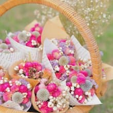 未完待續 | 乾燥花甜筒花 小花束 婚禮小物 禮物 婚禮布置 伴娘禮