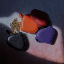 【禮物精選】溫暖橙・心心LOVE MSG PURSE 小物收納零錢包