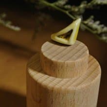 【 T - C 】耳環 日本白瓷 瓷器  限量 自然釉色 無限看不膩色調 攝氏1350高溫燒製