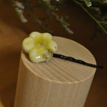 【 T - C 】髮夾 日本白瓷 瓷器  限量 自然釉色 無限看不膩色調 攝氏1350高溫燒製