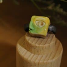 【 T - C 】戒指 皮革 牛皮 日本白瓷 瓷器  限量 自然釉色 無限看不膩色調 攝氏1350高溫燒製