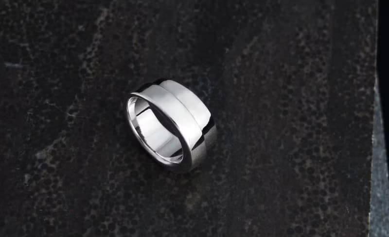 手工造型戒 T-Ring 925純銀戒指 男生戒指