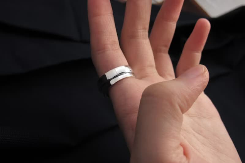 手工造型戒 T-Ring 925純銀戒指 男生戒指