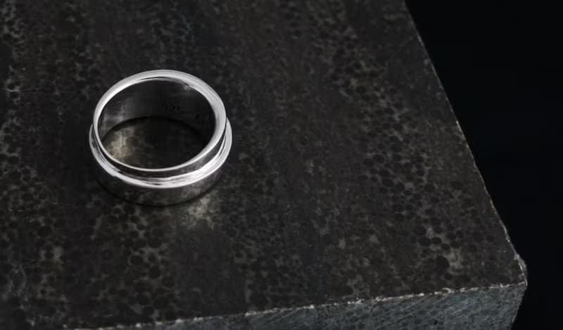 手工造型戒 T-Ring 925純銀戒指 男生戒指