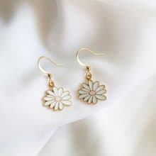 雛菊 耳環 耳夾 浪漫 生日禮 春季新品 夾式耳環
