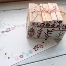 natural petit stamp set