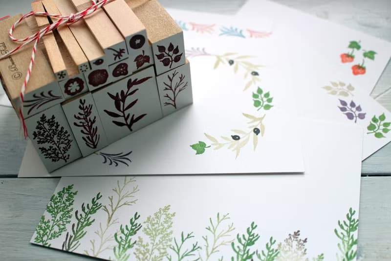 natural petit stamp set