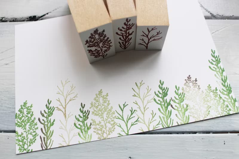 natural petit stamp set