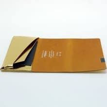 日本手工-所作Shosa 植鞣牛皮 名片夾/卡夾 - 時尚內斂款/金駝