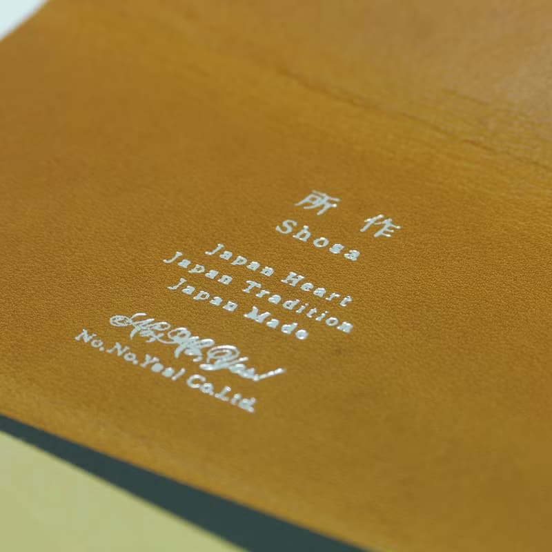 日本手工-所作Shosa 植鞣牛皮 名片夾/卡夾 - 時尚內斂款/金駝