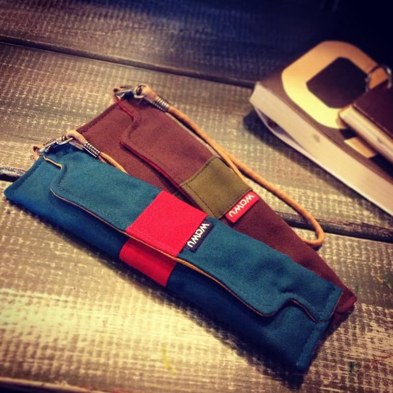 筆袋/筷套 (抹茶) (附木製筷子和湯匙) 接單生產*