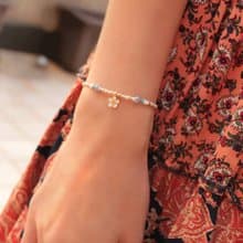 *hippie*  Okinawa│沖繩 小扶桑花森中精靈極細質感串珠手鍊手鏈