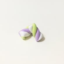 ~~mini 聖誕新品上市~~棉花糖耳環組(2個一組) (可改耳夾式) ((滿600隨機送神秘小禮物))
