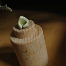 【 T - C 】耳環 日本白瓷 瓷器  限量 自然釉色 無限看不膩色調 攝氏1350高溫燒製