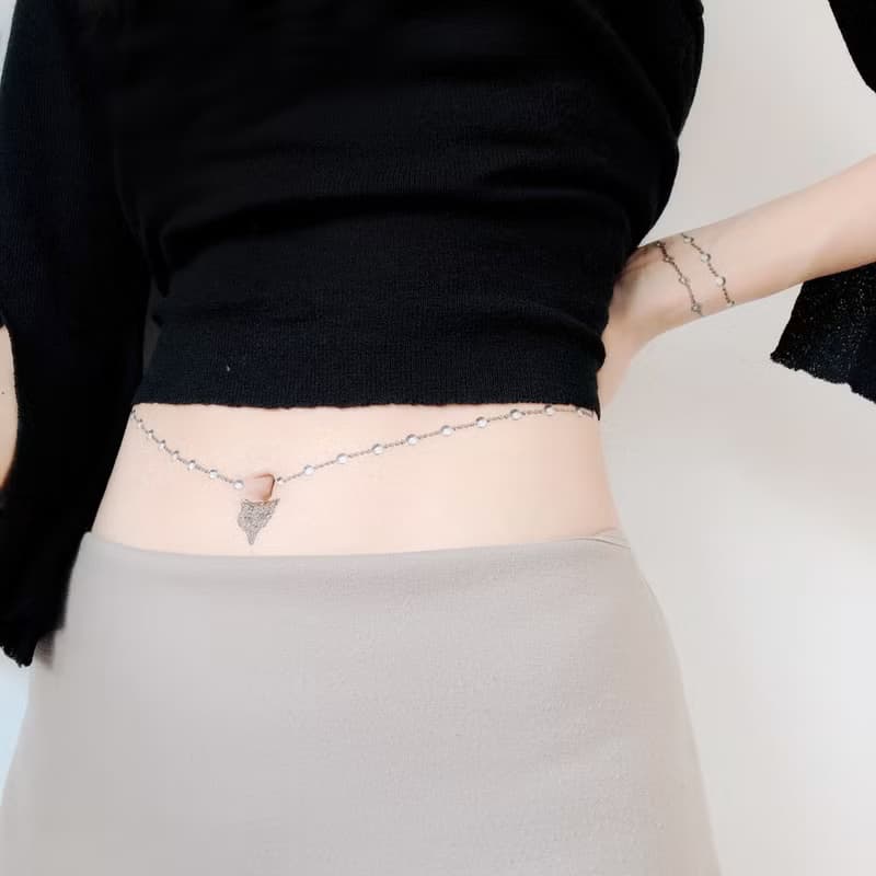 手鍊狐狸珠寶 -2入紋身貼紙 原創手繪設計