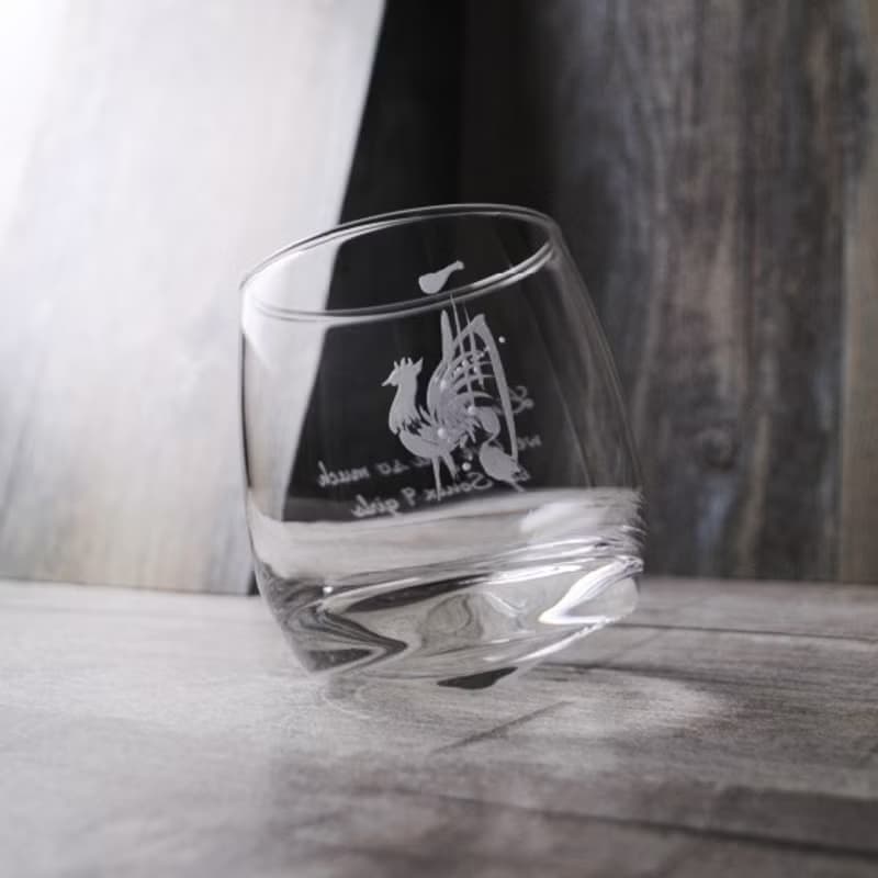 270cc【12生肖紀念版送禮】酉雞 十二生肖 威士忌杯 搖搖杯
