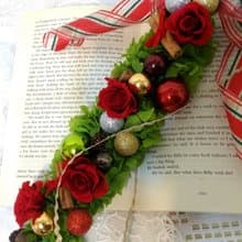  l 聖誕快樂長形掛飾 l *聖誕節*耶誕節*Merry Christmas*掛飾*裝飾*不凋花.恆星花.永生花*禮物*