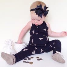 Moi Kids 冰島有機棉童裝嬰兒幼兒連身衣褲-1歲至8歲黑色
