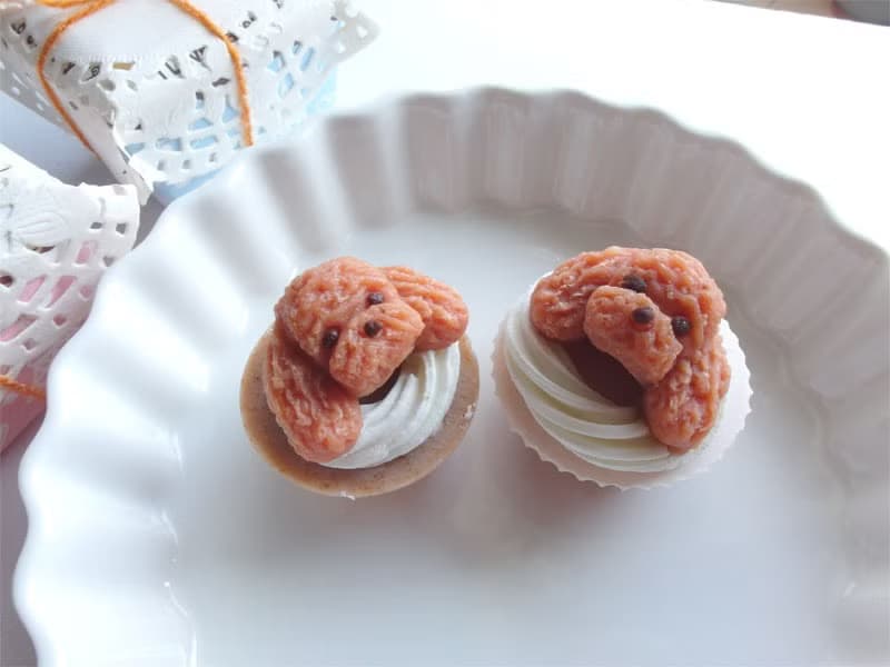 貴賓狗小杯子蛋糕皂一入~婚禮小物生日寵物禮聖誕節禮物新年禮物