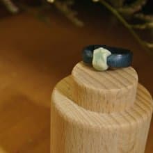 【 T - C 】戒指 皮革 牛皮 日本白瓷 瓷器  限量 自然釉色 無限看不膩色調 攝氏1350高溫燒製