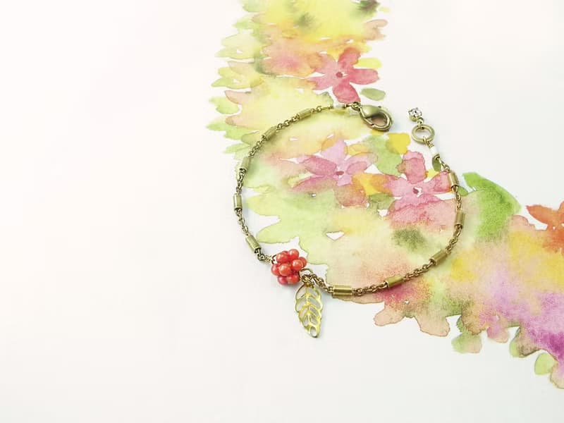 圓氐  輕旅行  女人心手鍊   R紅