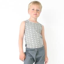 Moi Kids 冰島有機棉童裝背心3Y-4Y灰色
