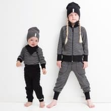 【北歐童裝】瑞典有機棉童裝秋冬立領外套2歲至10歲 黑