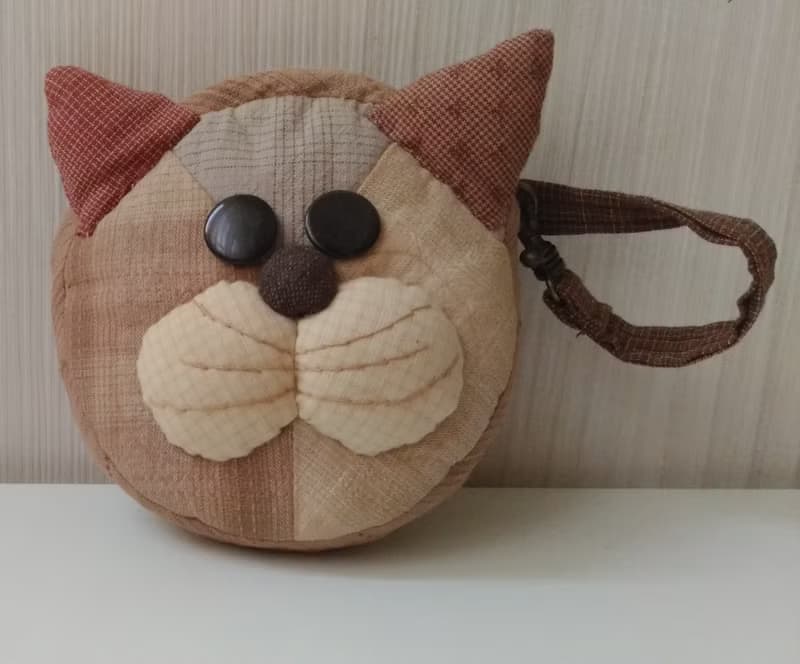 喵喵隨手包*文子手作*日本先染布