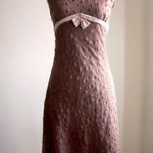 水玉無袖洋裝-巧克力