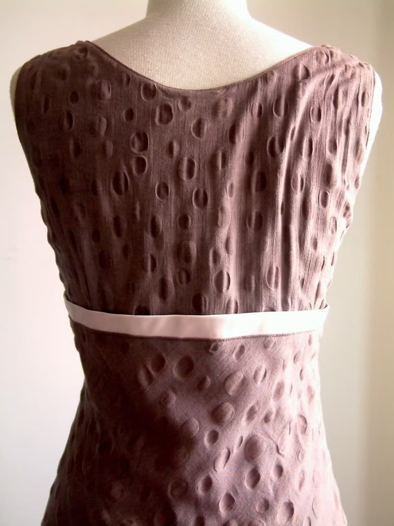 水玉無袖洋裝-巧克力