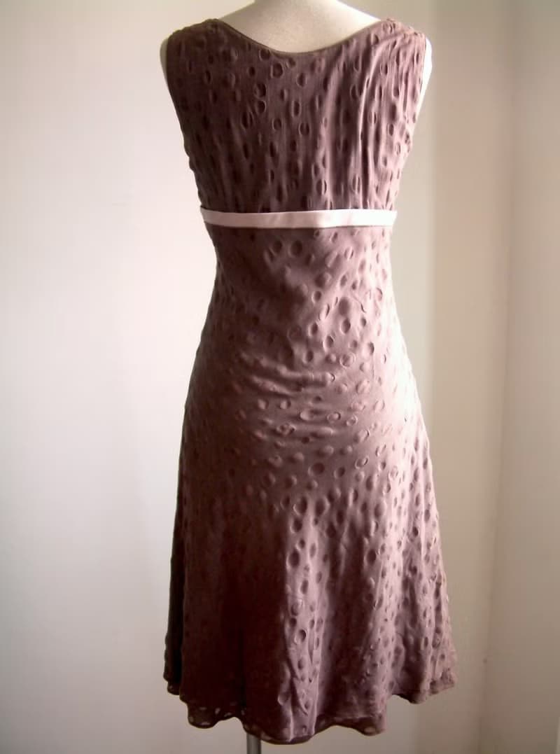 水玉無袖洋裝-巧克力