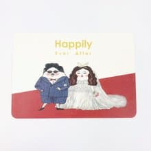 明信片 結婚賀卡 永遠幸福快樂